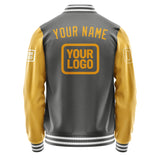 Custom Dark Grey Yellow Jacket JA202019201818191918