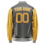 Custom Dark Grey Yellow Jacket JA2020192018B21819