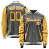 Custom Dark Grey Yellow Jacket