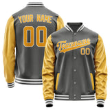 Custom Dark Grey Yellow Jacket