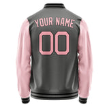 Custom Dark Grey Light Pink Jacket JA2020212017B21721