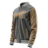 Custom Dark Grey Khaki Jacket JA2020222018B31822