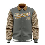 Custom Dark Grey Khaki Jacket