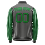 Custom Dark Grey Emerald Green Jacket JA2020242017B21724