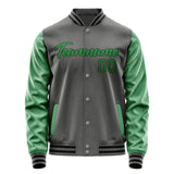 Custom Dark Grey Emerald Green Jacket JA2020242017B21724