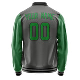 Custom Dark Grey Emerald Green Jacket JA2020242017B31724