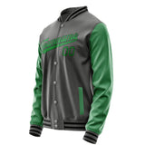 Custom Dark Grey Emerald Green Jacket JA2020242017B31724