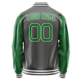 Custom Dark Grey Emerald Green Jacket JA2020242018B21824