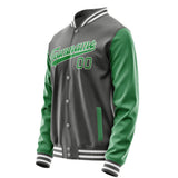 Custom Dark Grey Emerald Green Jacket JA2020242018B31824