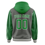Custom Dark Grey Emerald Green Jacket