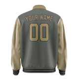Custom Dark Grey Light Khaki Jacket