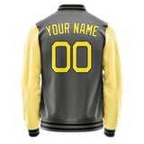 Custom Dark Grey Light Yellow Jacket JA2020262017B21726