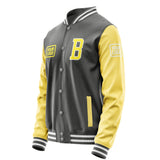 Custom Dark Grey Light Yellow Jacket JA202026201818262618