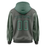 Custom Dark Grey Blue Green Jacket