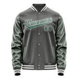 Custom Dark Grey Blue Green Jacket JA2020272018B31827