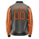 Custom Dark Grey Orange Jacket JA2020282017B21728