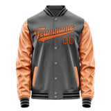 Custom Dark Grey Orange Jacket JA2020282017B31728
