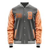 Custom Dark Grey Orange Jacket JA202028201818282818