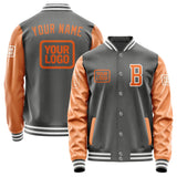 Custom Dark Grey Orange Jacket