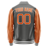 Custom Dark Grey Orange Jacket JA2020282018B21828