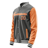 Custom Dark Grey Orange Jacket JA2020282018B21828