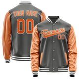 Custom Dark Grey Orange Jacket