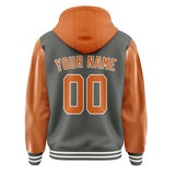 Custom Dark Grey Orange Jacket
