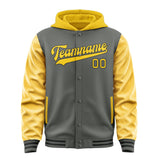 Custom Dark Grey Gold Jacket