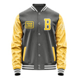 Custom Dark Grey Gold Jacket JA202030201818303018