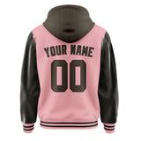 Custom Light Pink Brown Jacket