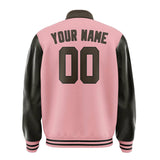 Custom Light Pink Brown Jacket