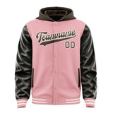 Custom Light Pink Brown Jacket