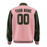 Custom Light Pink Olive Jacket