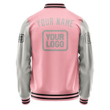 Custom Light Pink Gray Jacket JA212104211717040417