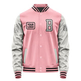 Custom Light Pink Gray Jacket JA212104211717040417