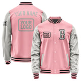 Custom Light Pink Gray Jacket