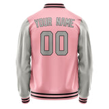 Custom Light Pink Gray Jacket JA2121042117B31704