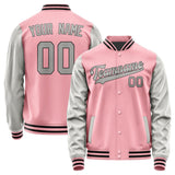 Custom Light Pink Gray Jacket JA2121042117B31704