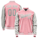 Custom Light Pink Gray Jacket