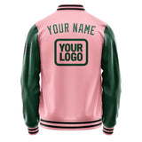 Custom Light Pink Green Jacket JA212105211717050517