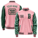 Custom Light Pink Green Jacket