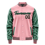 Custom Light Pink Green Jacket JA2121052117B21705