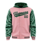 Custom Light Pink Green Jacket