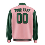 Custom Light Pink Green Jacket