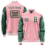 Custom Light Pink Green Jacket