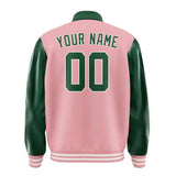 Custom Light Pink Green Jacket