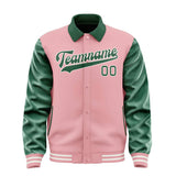 Custom Light Pink Green Jacket