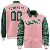 Custom Light Pink Green Jacket