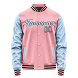 Custom Light Pink Light Blue Jacket JA2121082117B21708