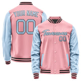 Custom Light Pink Light Blue Jacket